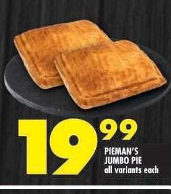 PIEMAN'S JUMBO PIE