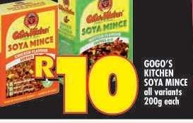 GOGO'S KITCHEN SOYA MINCE