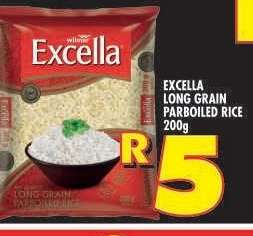 EXCELLA LONG GRAIN PARBOILED RICE 200g