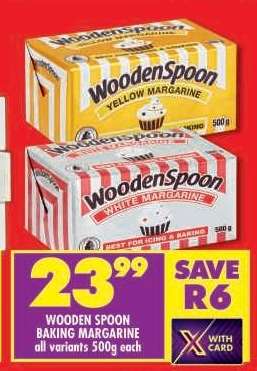 WOODEN SPOON BAKING MARGARINE