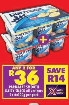PARMALAT SMOOTH DAIRY SNACK all variants