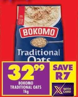 Bokomo Traditional Oats 1kg