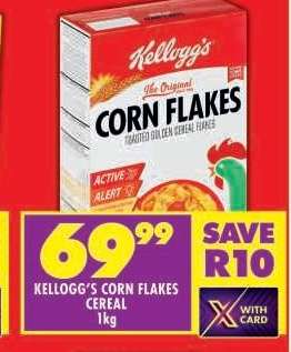 Kellogg's Corn Flakes Cereal 1kg
