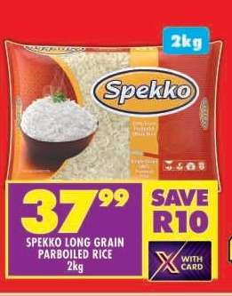 Spekko Long Grain Parboiled Rice-2Kg