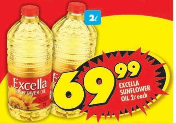 Excella Sunflower Oil-2L
