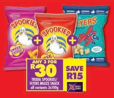 TRUDA SPOOKIES/FLYERS MAIZE SNACK