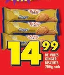 De Vries Ginger Biscuits