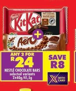 NESTLE CHOCOLATE BARS