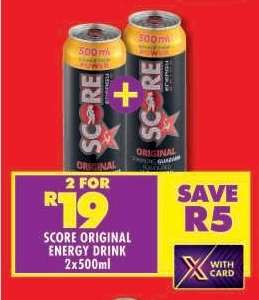 SCORE ORIGINAL ENERGY DRINK 2x500ml