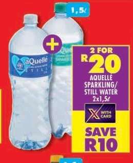 aQuellé Sparkling/Still Water 2x1,5ℓ