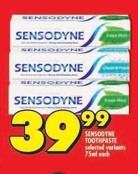 SENSODYNE TOOTHPASTE