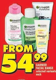 Garnier Facial Range