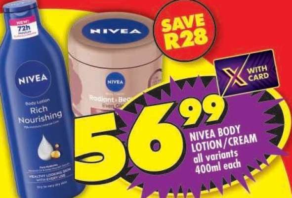 NIVEA BODY LOTION/CREAM