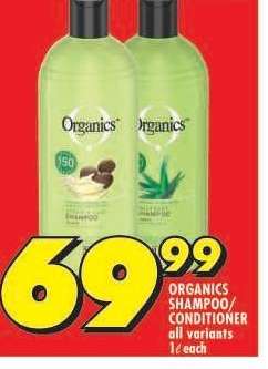 Organics Shampoo Conditioner