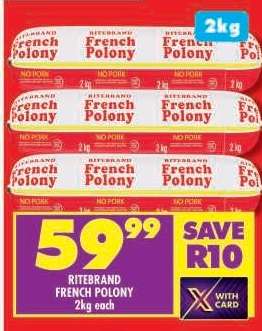 Ritebrand French Polony