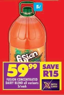 FUSION CONCENTRATED DAIRY BLEND all variants