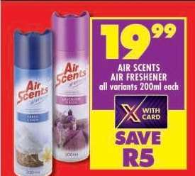 AIR SCENTS AIR FRESHENER