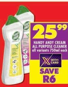 HANDY ANDY CREAM ALL PURPOSE CLEANER