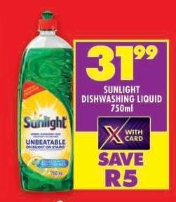 Sunlight Dishwashing Liquid 750ml