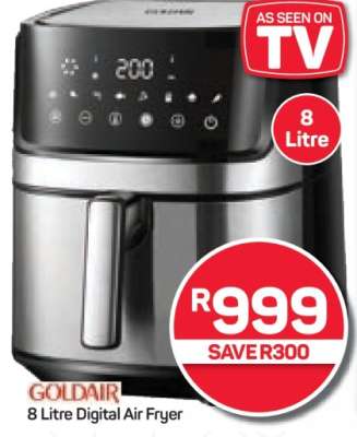 Goldair 8 Litre Digital Air Fryer