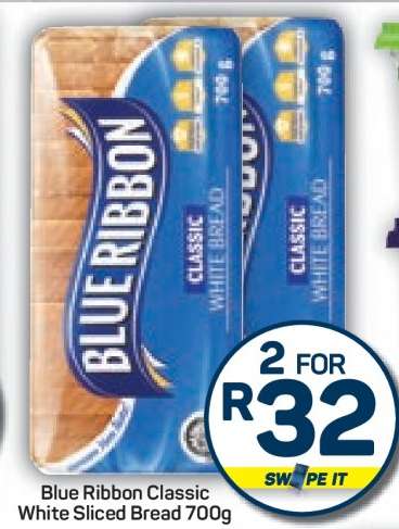 Blue Ribbon Classic White Sliced Bread 700g