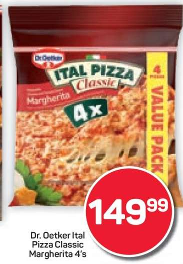 Dr. Oetker Ital Pizza Classic Margherita 4's