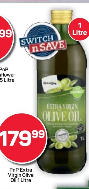 PnP Extra Virgin Olive Oil 1 Litre