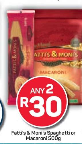 Fatti's & Moni's Spaghetti or Macaroni 500g