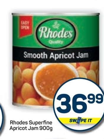 Rhodes Superfine Apricot Jam 900g