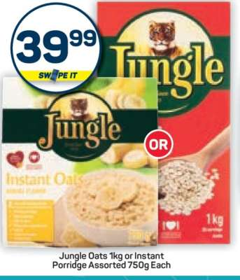 Jungle Oats or Instant Porridge