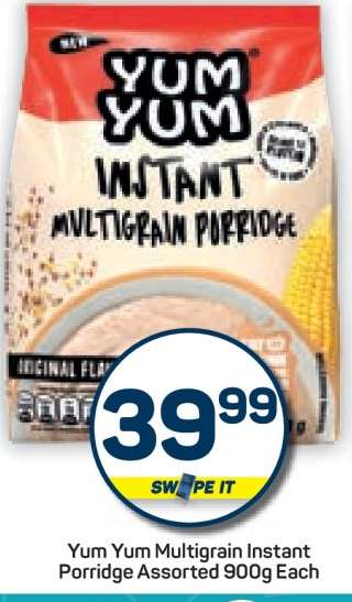 Yum Yum Multigrain Instant Porridge Assorted 900g