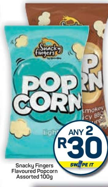 Snacky Fingers Flavoured Popcorn