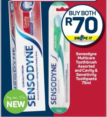 Sensodyne Multicare Toothbrush and Toothpaste