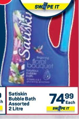 Satiskin Bubble Bath Assorted 2 Litre