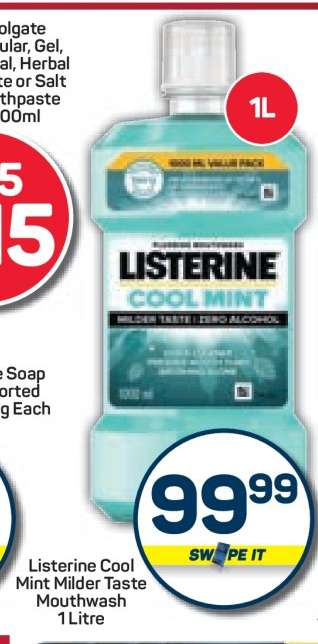 Listerine Cool Mint Milder Taste Mouthwash