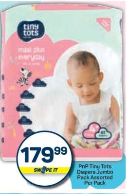 PnP Tiny Tots Diapers Jumbo Pack
