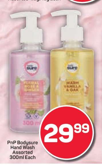 PnP Bodysure Hand Wash Assorted
