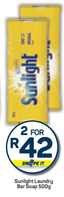 Sunlight Laundry Bar Soap 500g