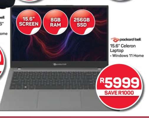 Packard Bell 15.6" Celeron Laptop