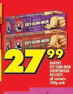 Bakers Eet-Sum-Mor Shortbread Biscuits
