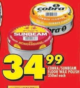 COBRA/SUNBEAM FLOOR WAX POLISH