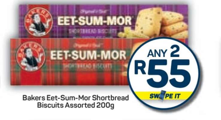 Bakers Eet-Sum-Mor Shortbread Biscuits Assorted 200g