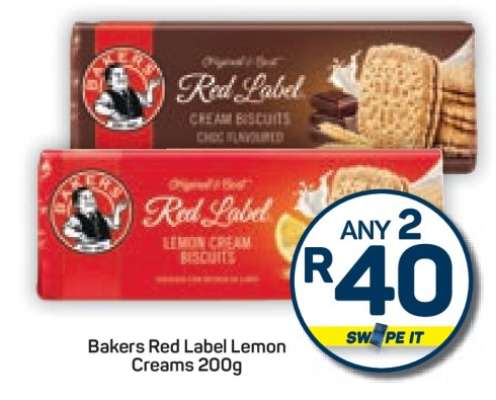 Bakers Red Label Lemon Creams 200g