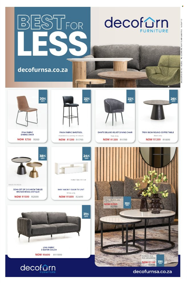Decofurn Furniture specials. 