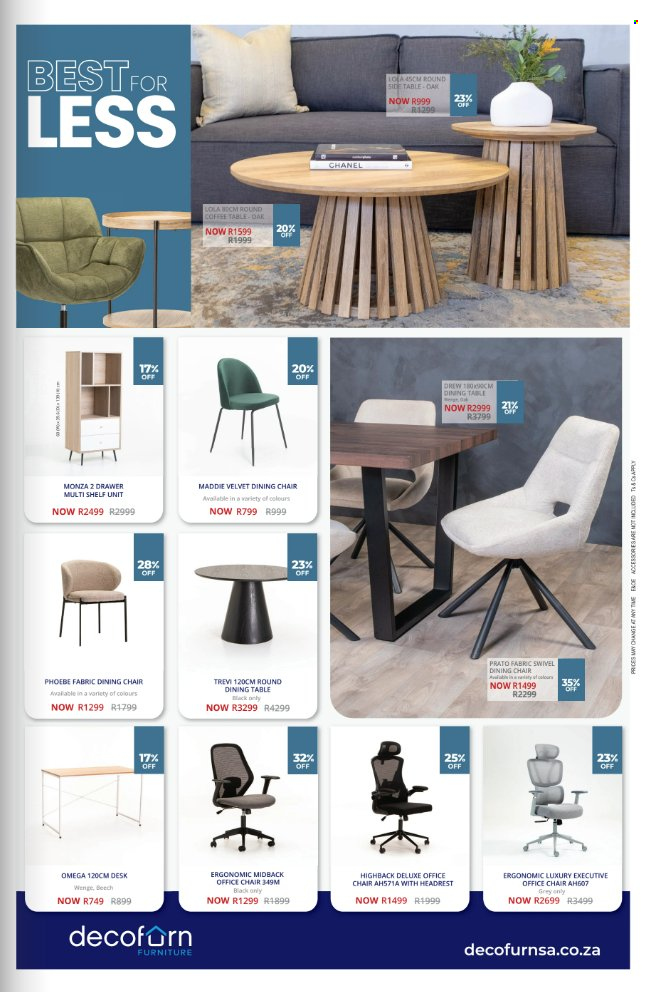 Decofurn Furniture specials. 