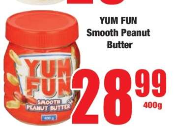 YUM FUN Smooth Peanut Butter