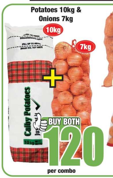 Potatoes 10kg & Onions 7kg