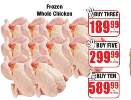 Frozen Whole Chicken