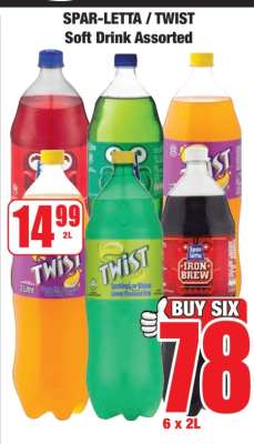 SPAR-LETTA / TWIST Soft Drink Assorted
