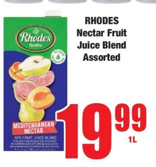 RHODES Nectar Fruit Juice Blend Assorted